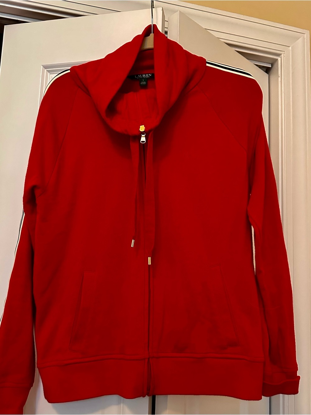 Lauren Ralph Lauren Red Zip Sweatshirt